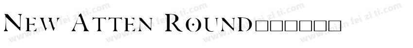 New Atten Round字体转换
